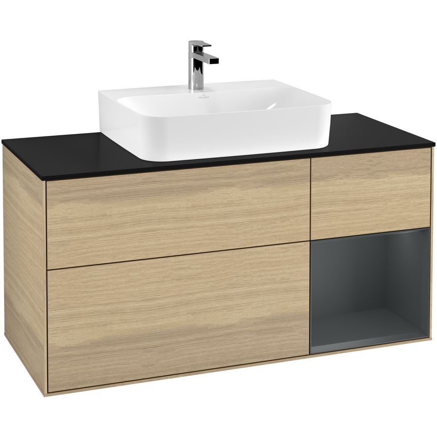 Wastafelonderkast Finion 1200x603x501mm Oak Veneer G172HGPC