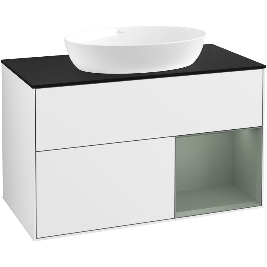 Wastafelonderkast Finion 1000x603x501mm G.White.L GA22GMGF