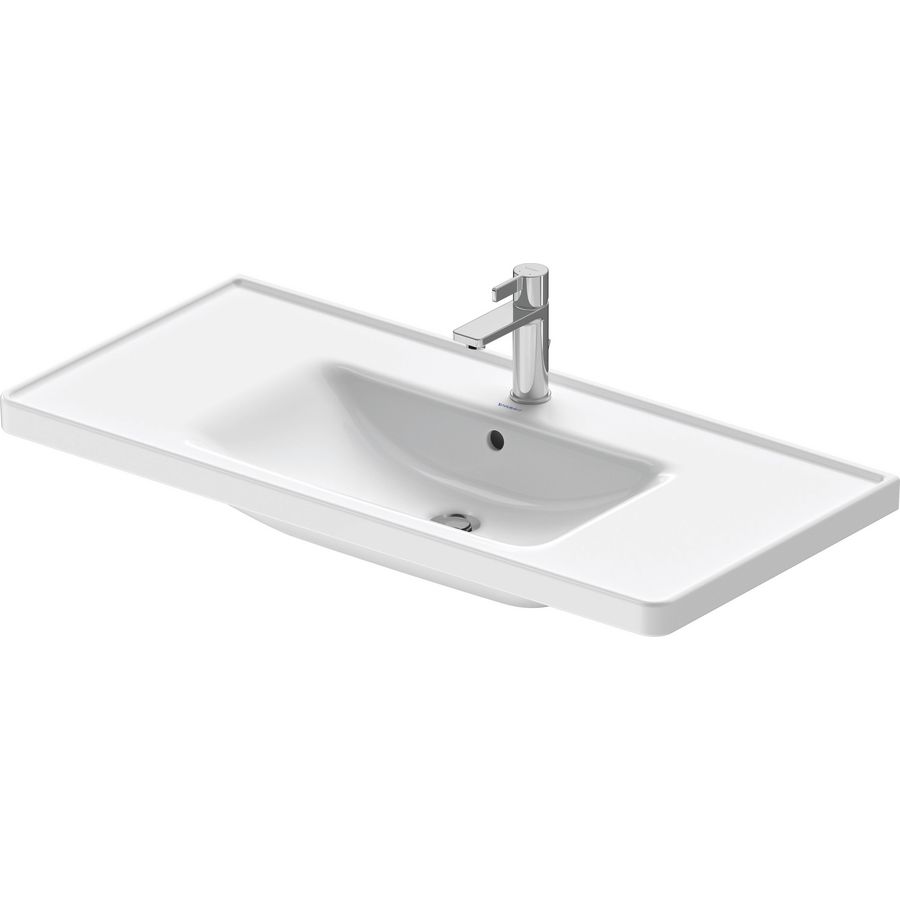 D-NEO #236710 wastafel 1005mm wit met kraangat met overloop