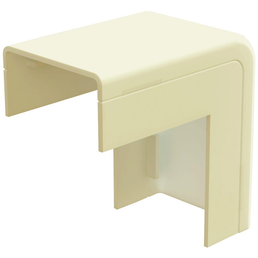 Zak a 2st. Buitenbocht met bodemstuk 25x13mm Systeem25 creme