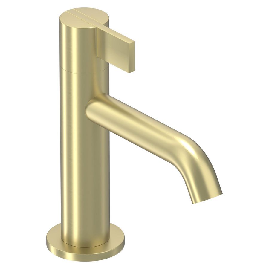 Fonteinkraan PACT staand S-size sprong 115mm geborsteld mat goud