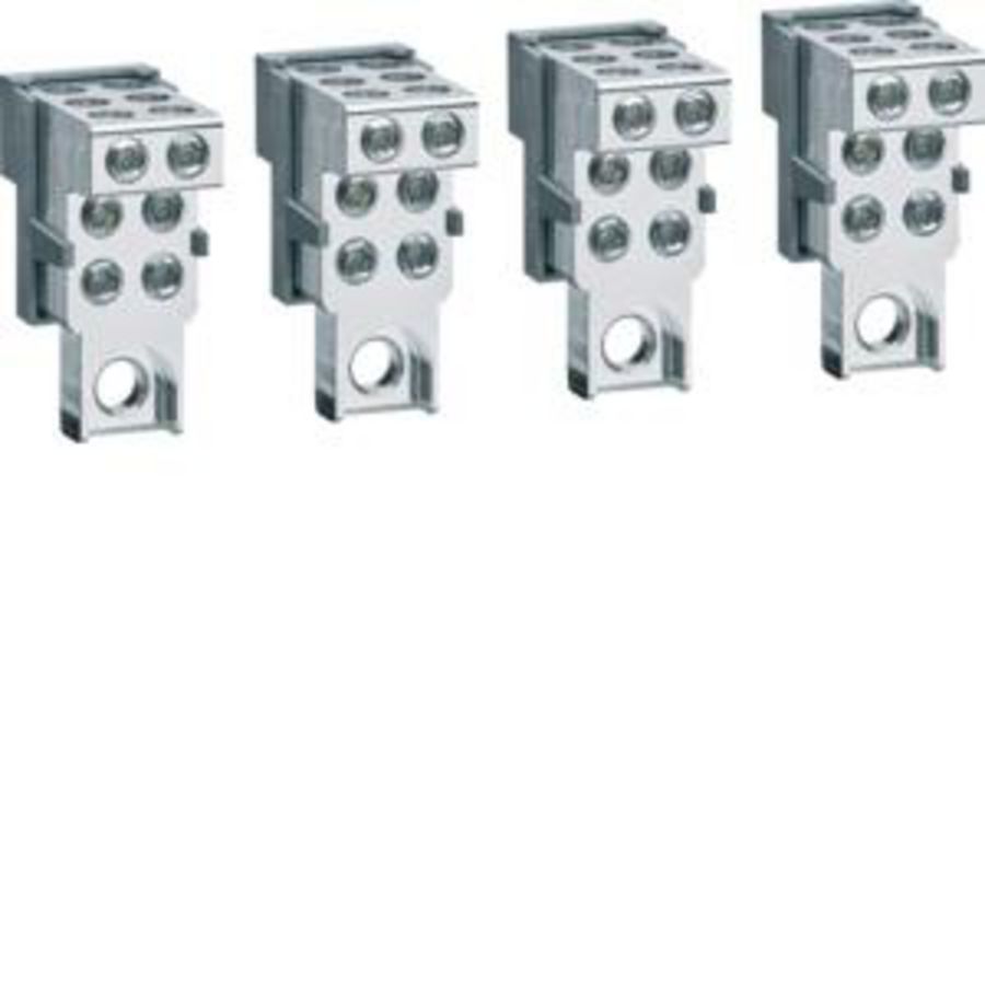 Doos a 4st. Externe kabelklem Cu/Al 6x 6-35mm² h3+ P250 4P