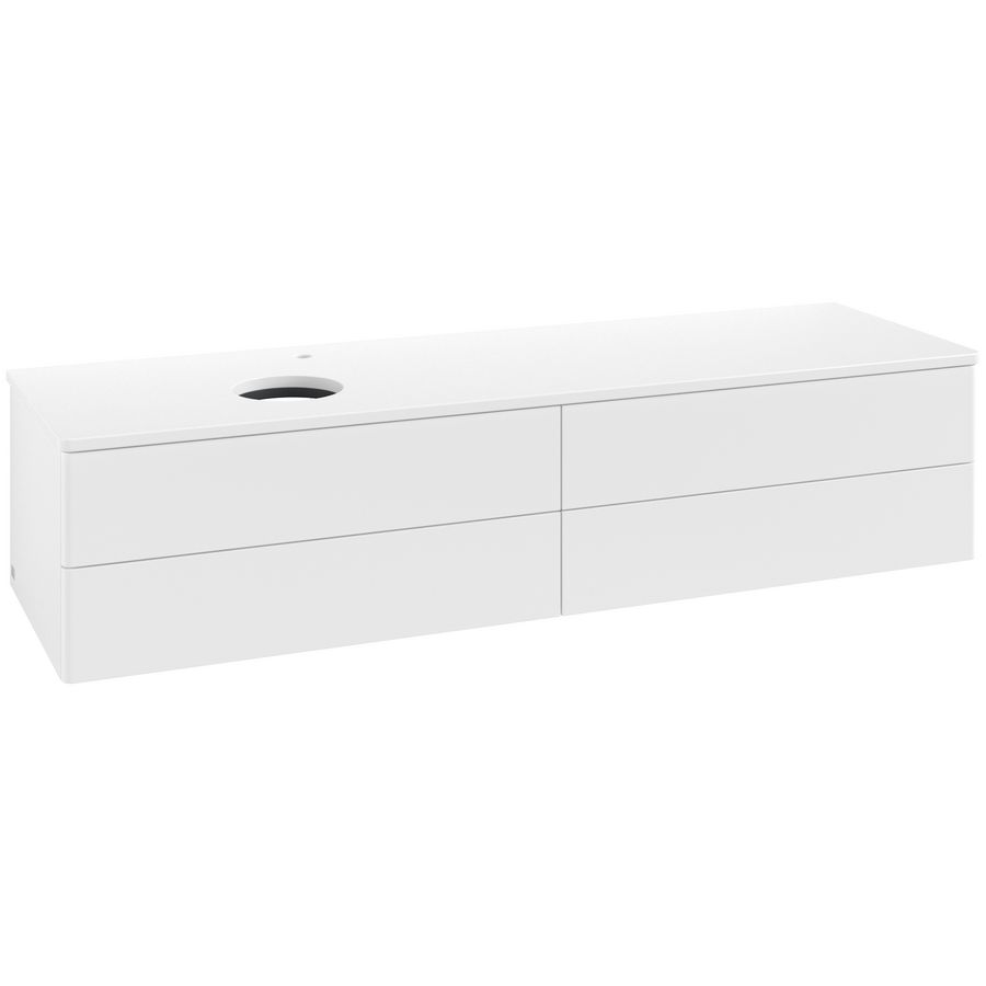 Wastafelonderkast Antao 1600x360x500mm White Matt Lacquer K26050MT