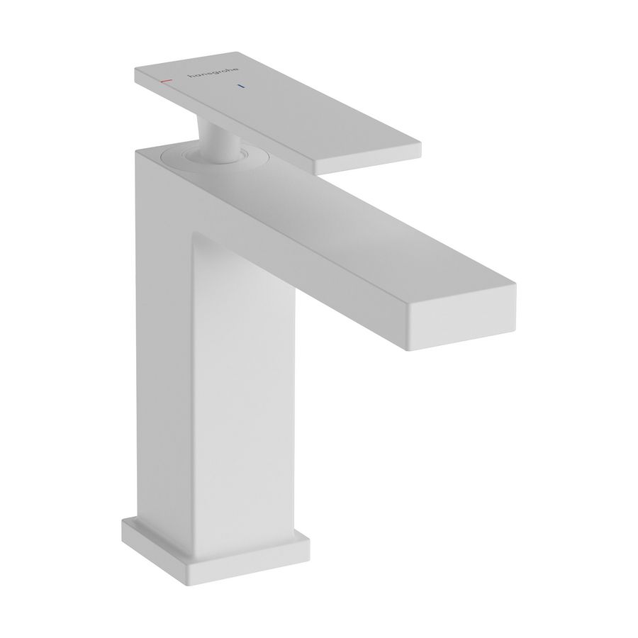 Tecturis E 1-hendel wastafelmengkraan 110 CoolStart mat wit incl. waste-inrichting