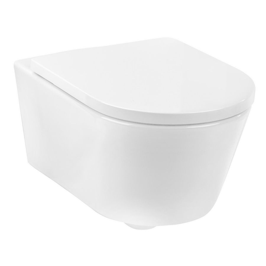 Wandcloset combipack Luxe 2.0 480mm incl. zitting softclose QR Wit