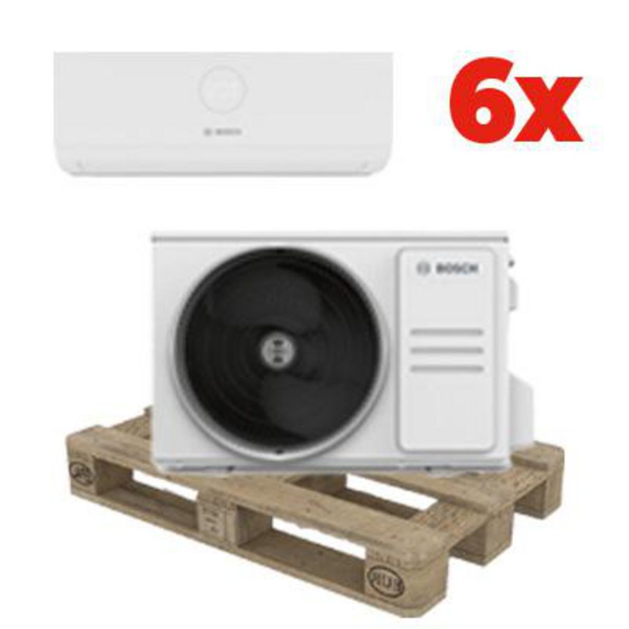PROMO Pallet a 6st. Bosch Climate 3000i 2.6 kW airco set  (7733701564 + 7733701565)