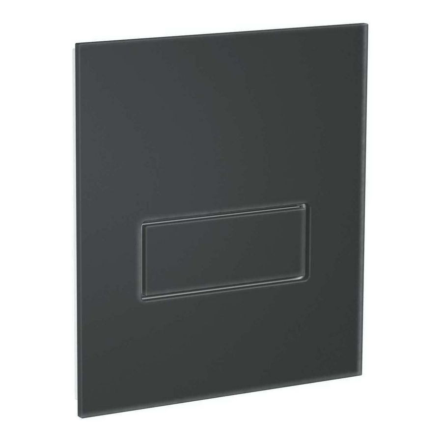 Bedieningsplaat glaslaminaat Orbit Urinoir Piano matt