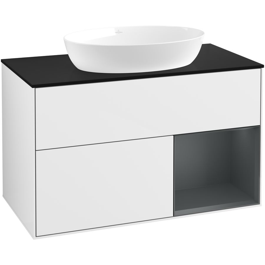 Wastafelonderkast Finion 1000x603x501mm G.White.L GA22HGGF