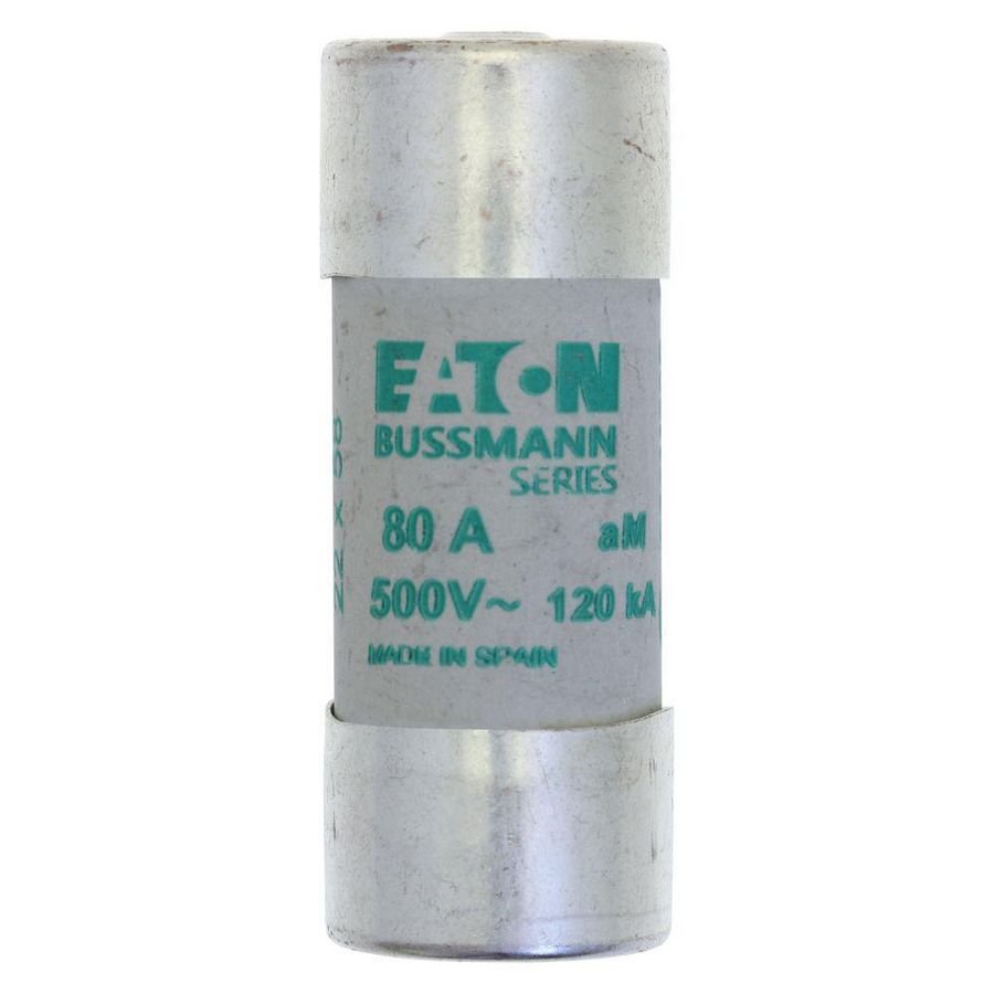 Zekering laagspanning 80A AC 500V 22x58 aM met slagp VVE=10