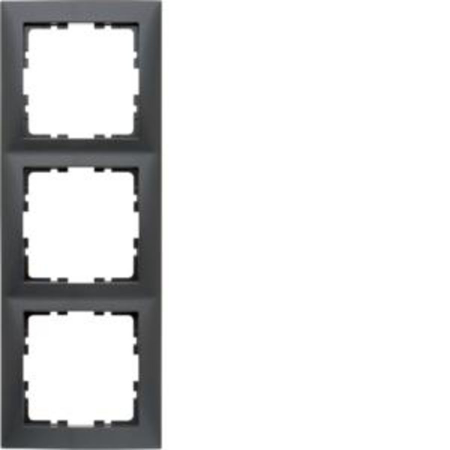 Afdekraam 3-v berker S.1 antraciet mat