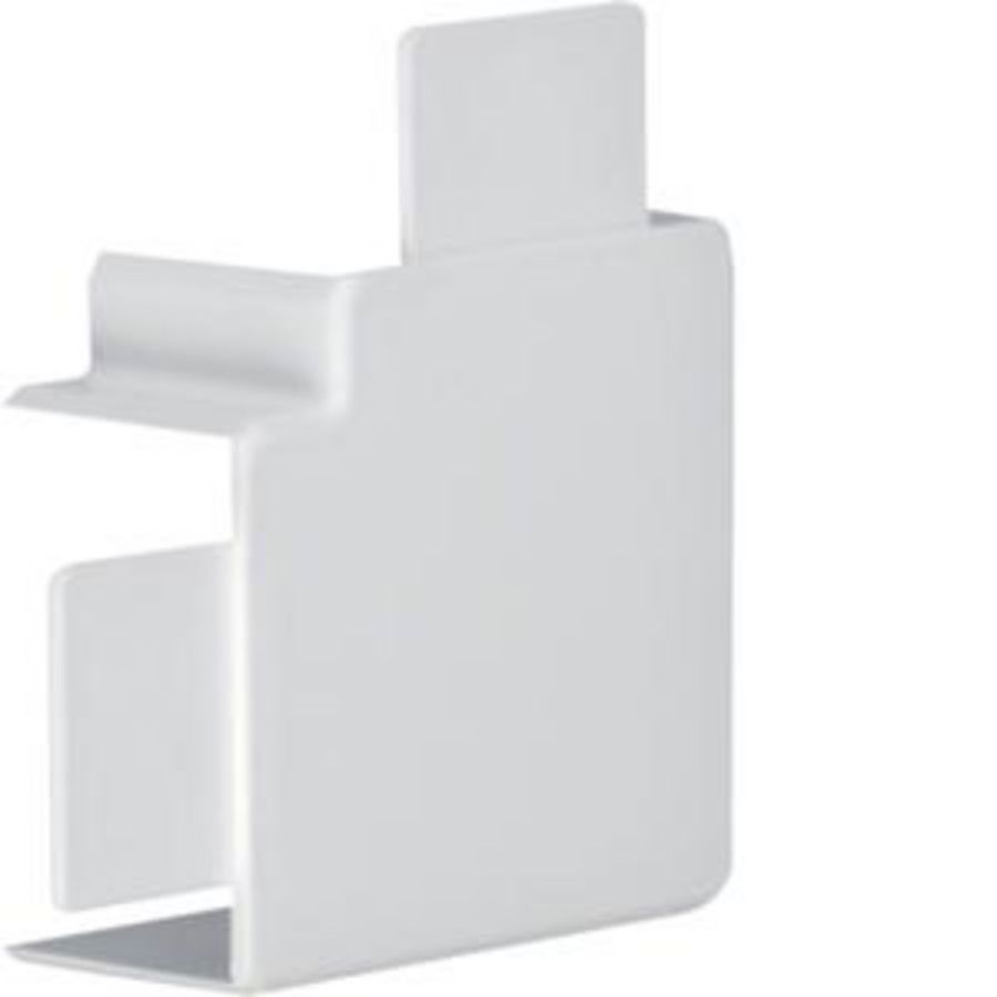 Vlakke hoek voor goot 30x45mm LF lichtgrijs