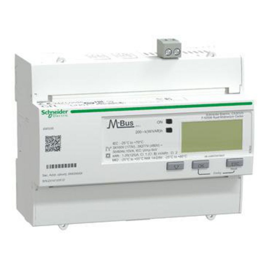 kWh-meter P/U/I-meting M-Bus Multitarief 3F In=125 iEM3335