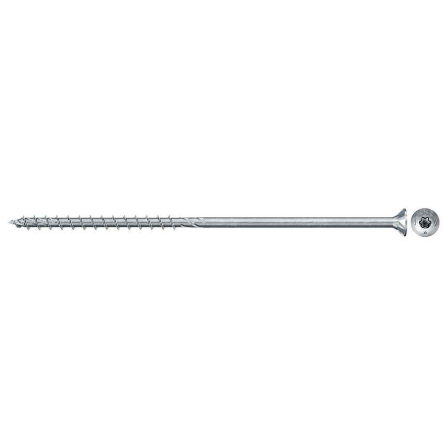 Spaanplaatschroef PowerFast 6X140mm TX verzonken kop verzinkt VVE=50