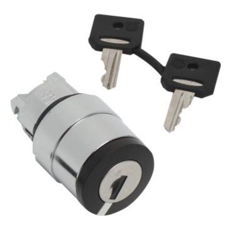 keuzeschakelaar Kop 22mm 3 posities Terugvering CES TEC10