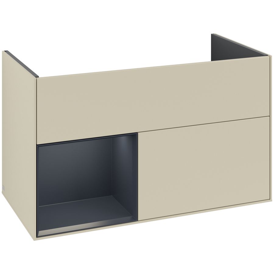 Wastafelonderkast Finion 996x591x498mm S.Grey Matt Lacquer F030HGHJ