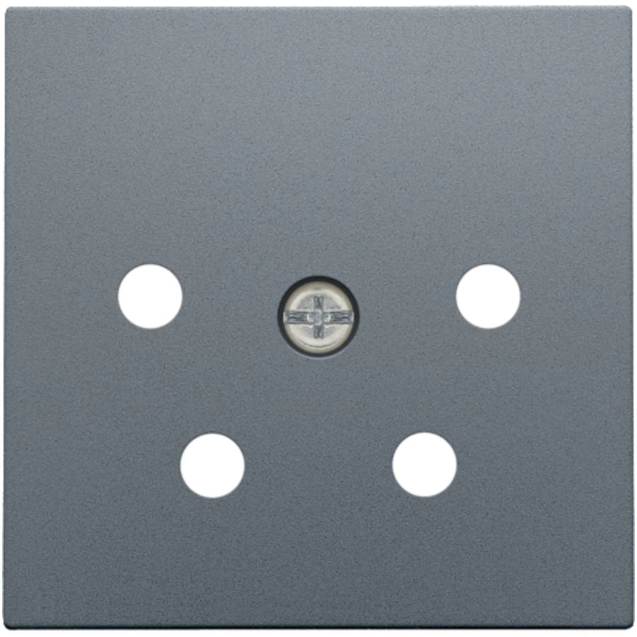 Afwerkingsset 4-polig inbouwcontactdoos PTT blue grey