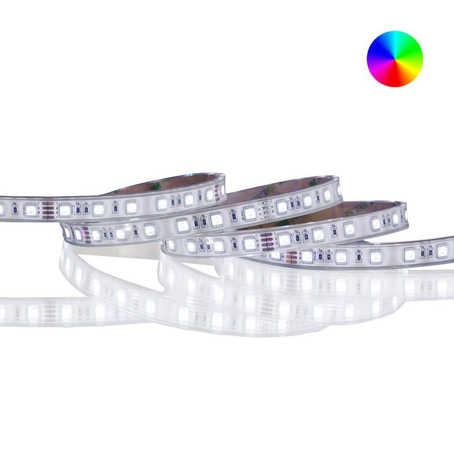 LED strip 24V 60LED/mtr. 5050 IP67 RGB CRI >90 L=5mtr.