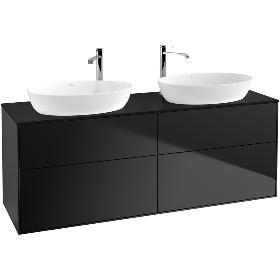 Wastafelonderkast Finion 1600x603x501mm Black Matt Lacquer G96200PD