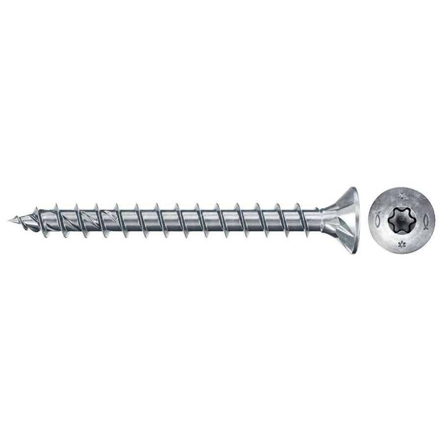Spaanplaatschroef PowerFast 4x25mm TX verzonken kop VD verzinkt VVE=500