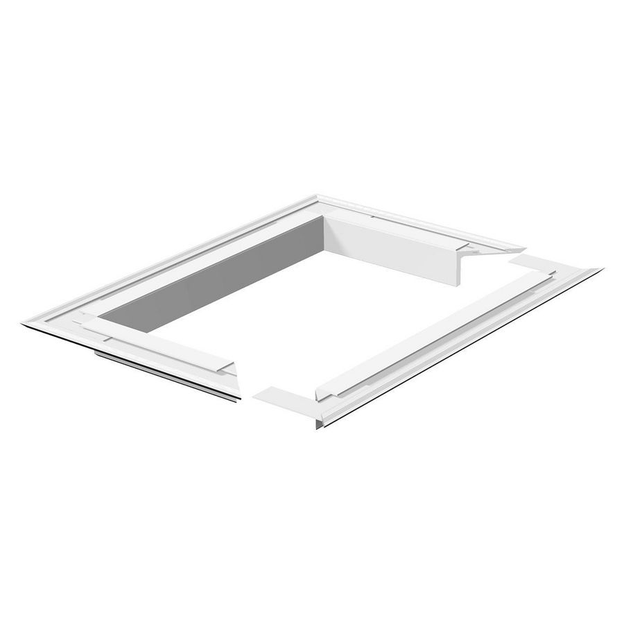 Wandrozet 207x177 Aluminium puur wit