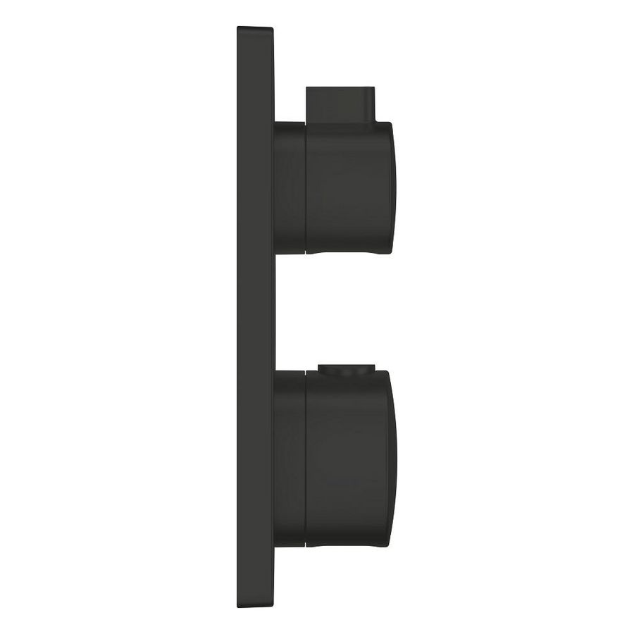 Afbouwdeel Grohtherm vierkant met omstel bad Matte Black (mat zwart) (prof)