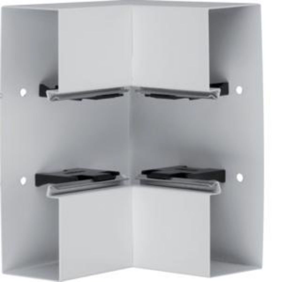 Binnenhoek staal voor goot BRS 65x210mm lichtgrijs