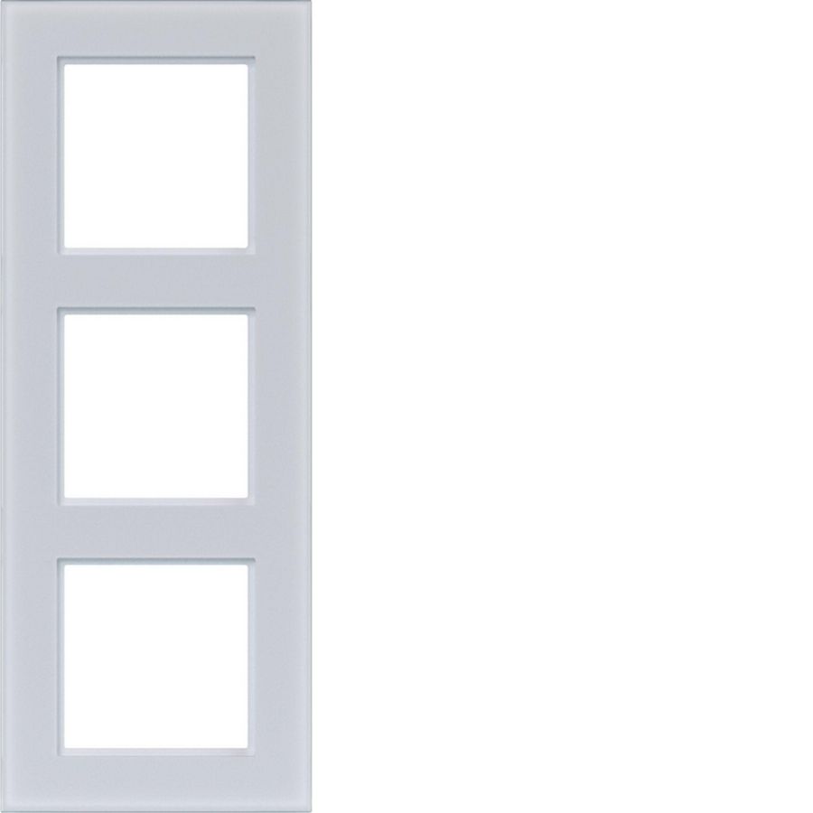 Afdekraam 3-voudig A.8 glas lichtwit mat