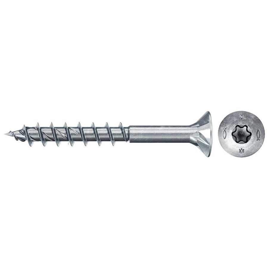 Spaanplaatschroef PowerFast 3,5x25mm TX verzonken kop verzinkt VVE=1000