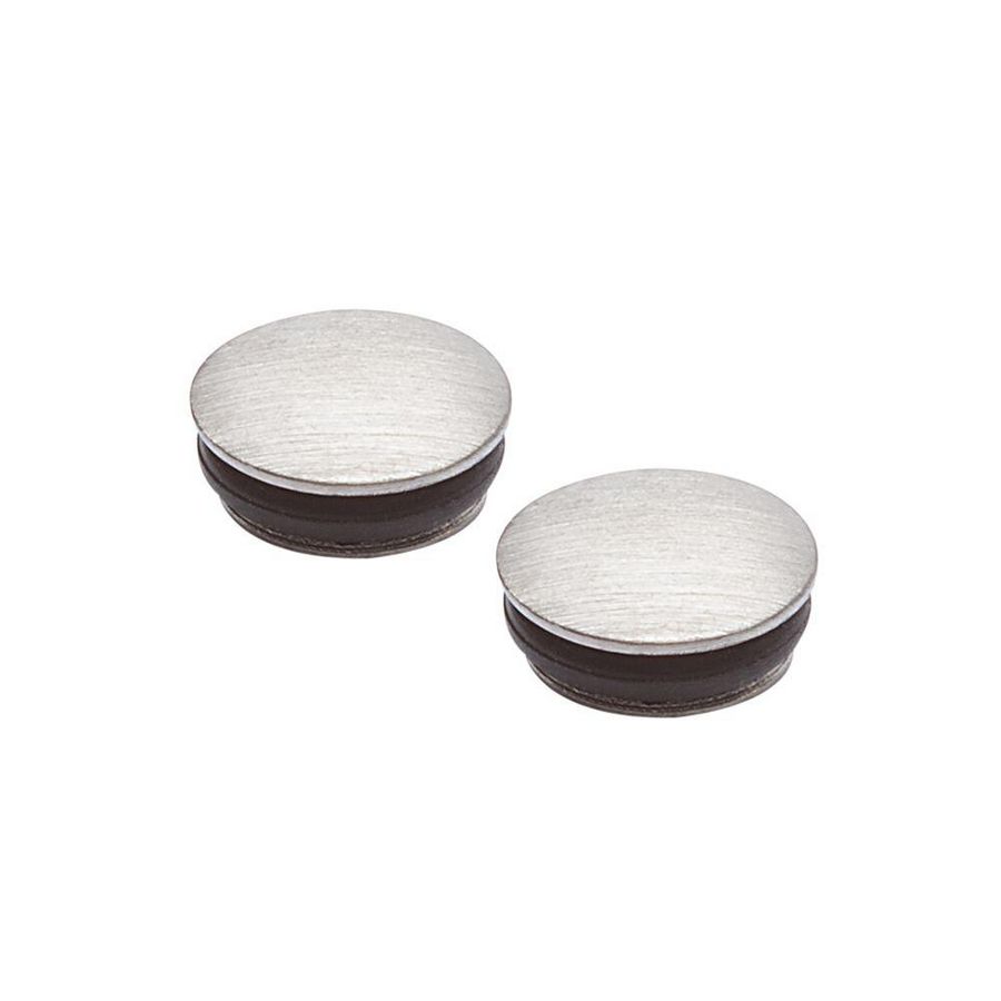 Set a 2 afdekkappen met O-ring RVS
