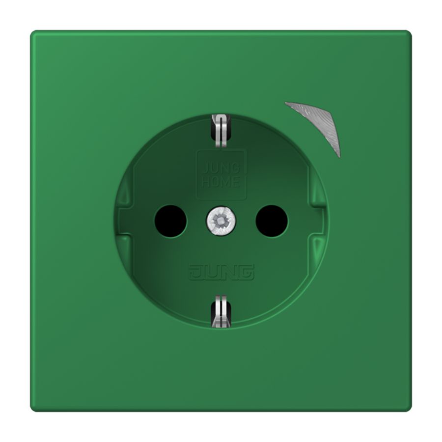 Wandcontactdoos Safety+ LC32050 HOME groen