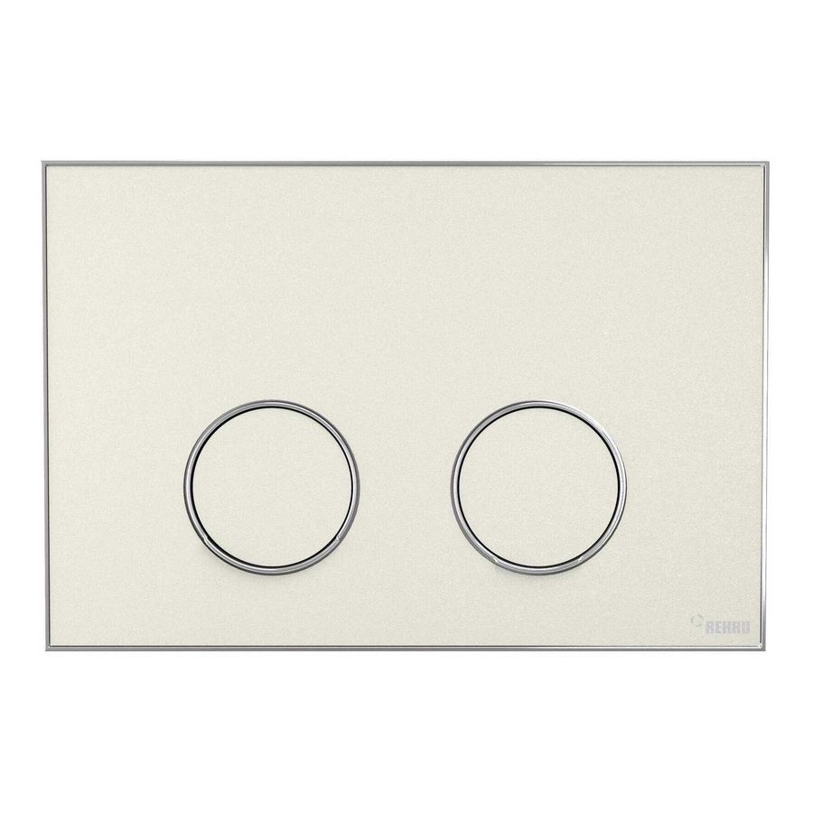 Frame Bedieningsplaat MEPA 2-toets zand-chroom glans