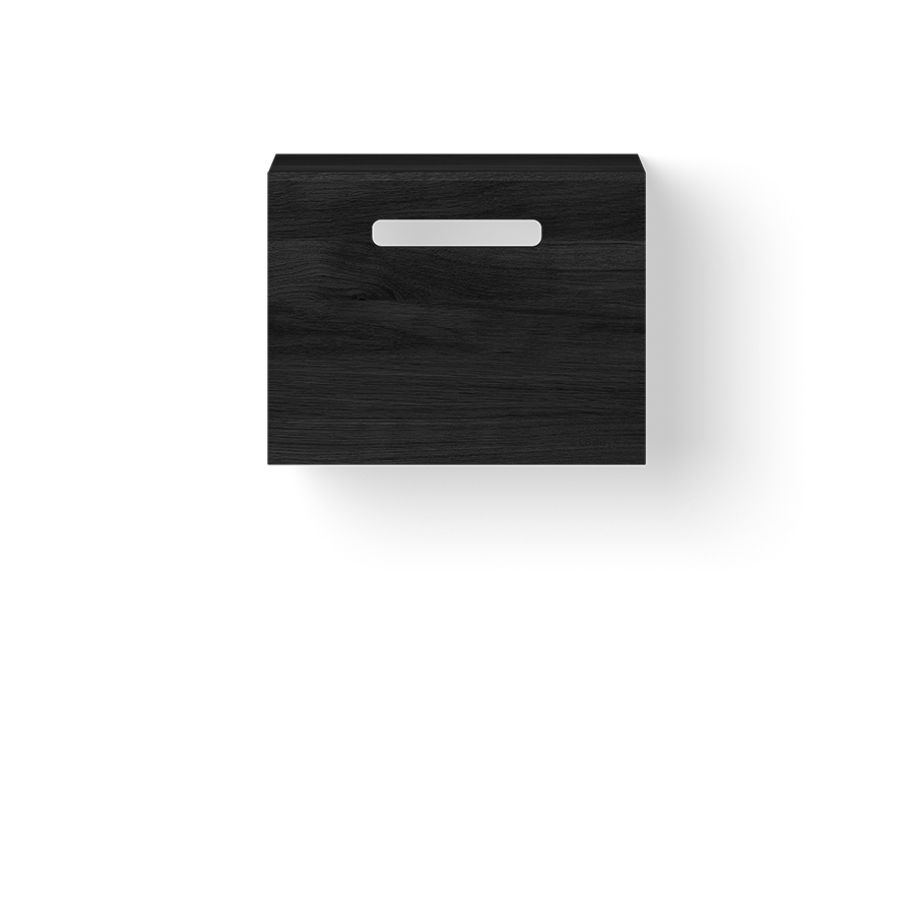 Wooden Basic Cube MINI 395x230mm h=300mm eiken black