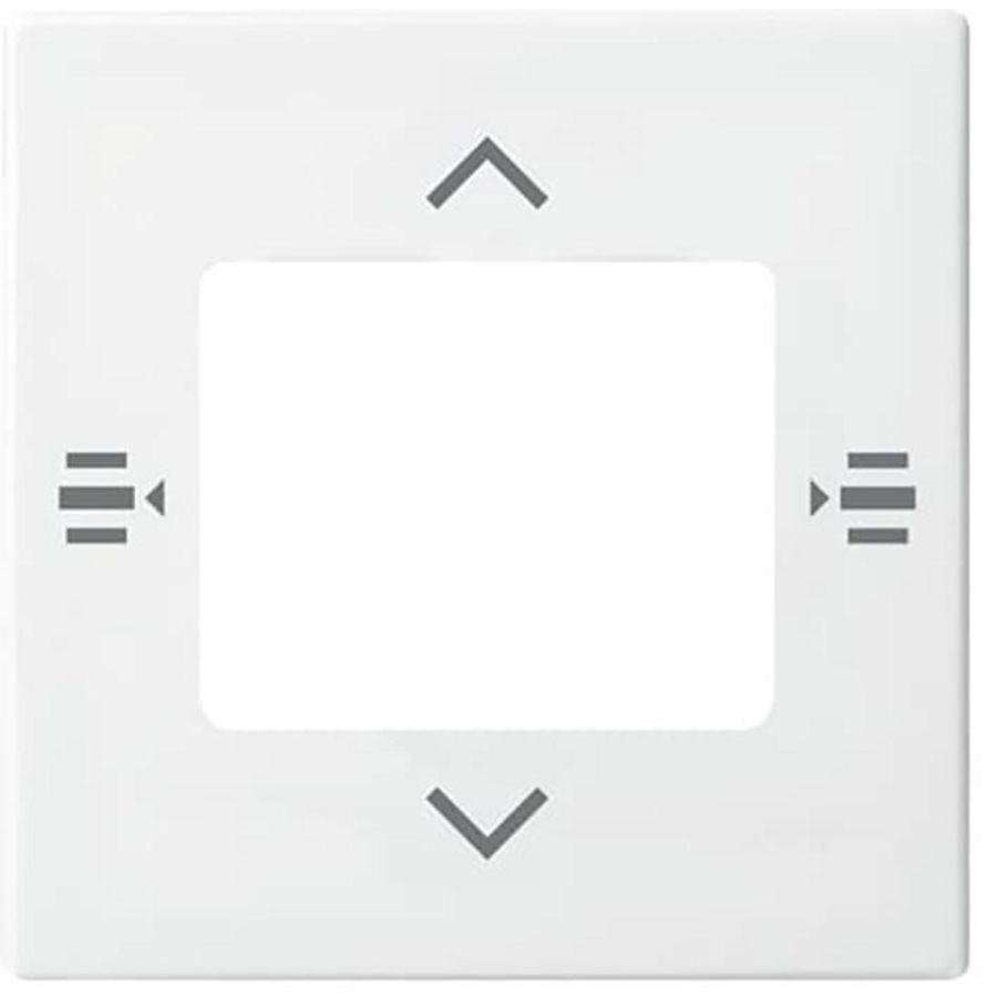 Afdekplaat 6-voudig bedieningselement KNX jaloezie alpinewit