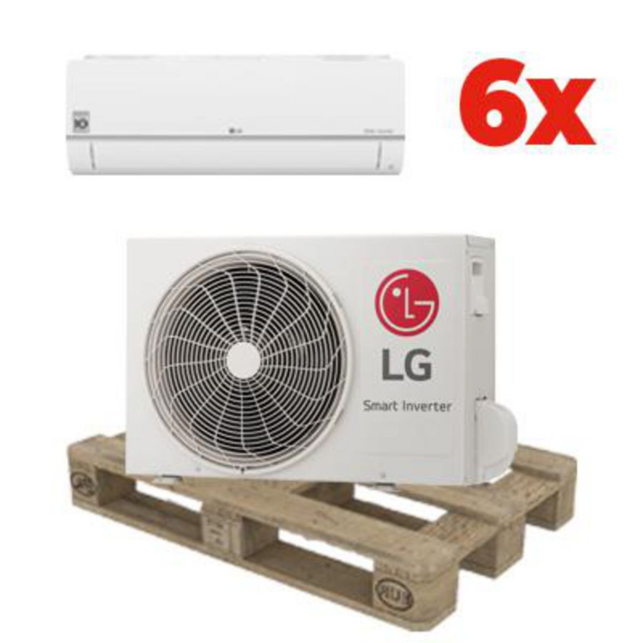 PROMO Pallet a 6st. LG Standard Plus 2.5kw airco set  (PC09ST.NSJ + PC09ST.UA3)