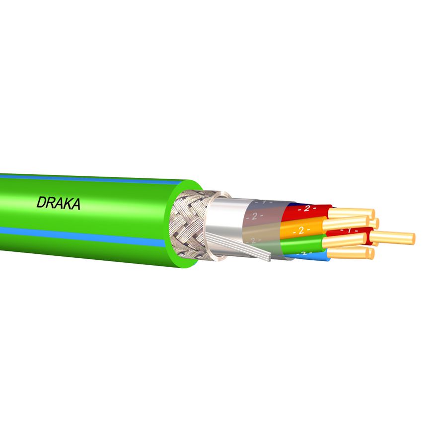 TL-S 50V gn/bu 2x1,5 mm2 + 10x0,8 m VVE=1000
