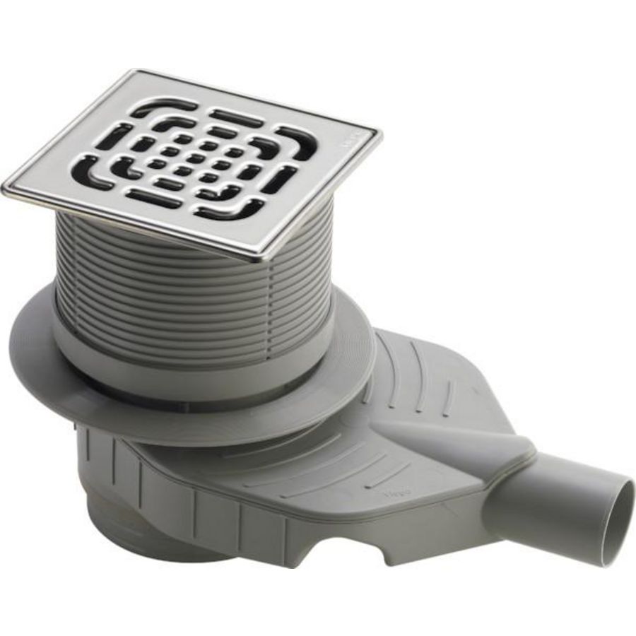 Vloerafvoer DN50 kunststof/grijs 491411-669225
