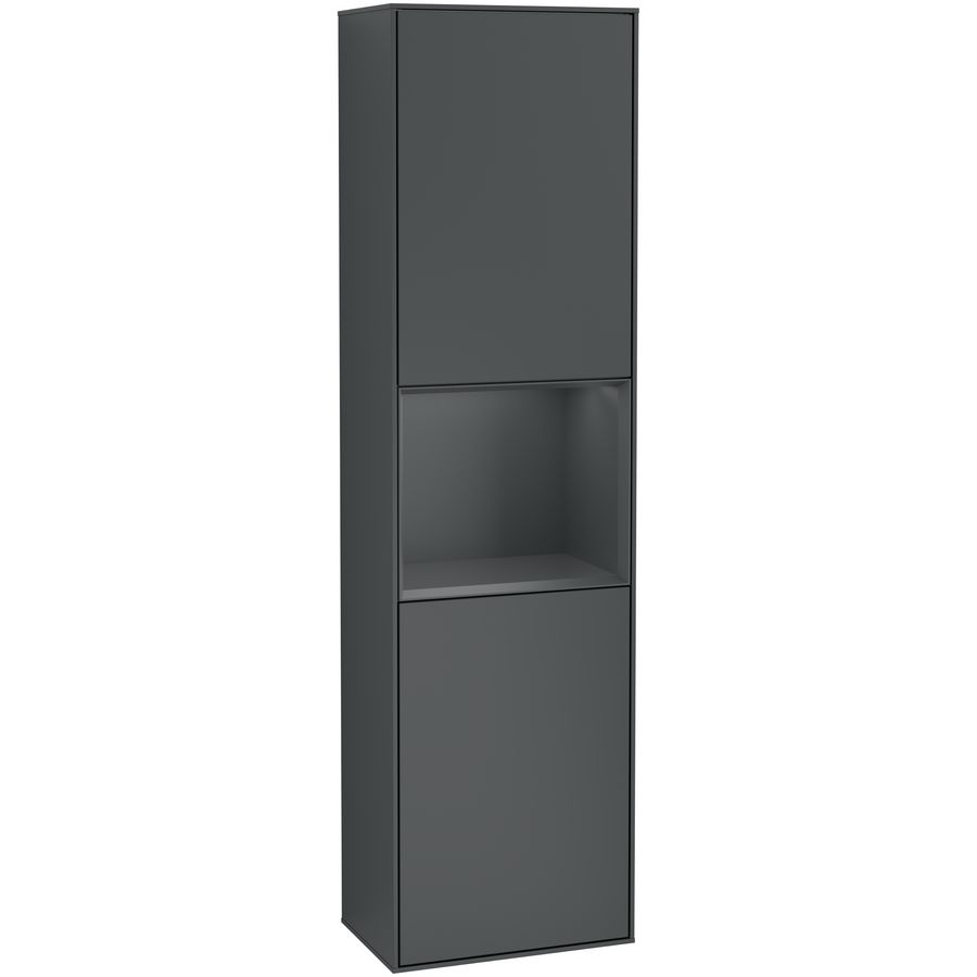 Hoge kast Finion 418x1516x270mm Mid.Blue Matt Lacquer F460HGHG