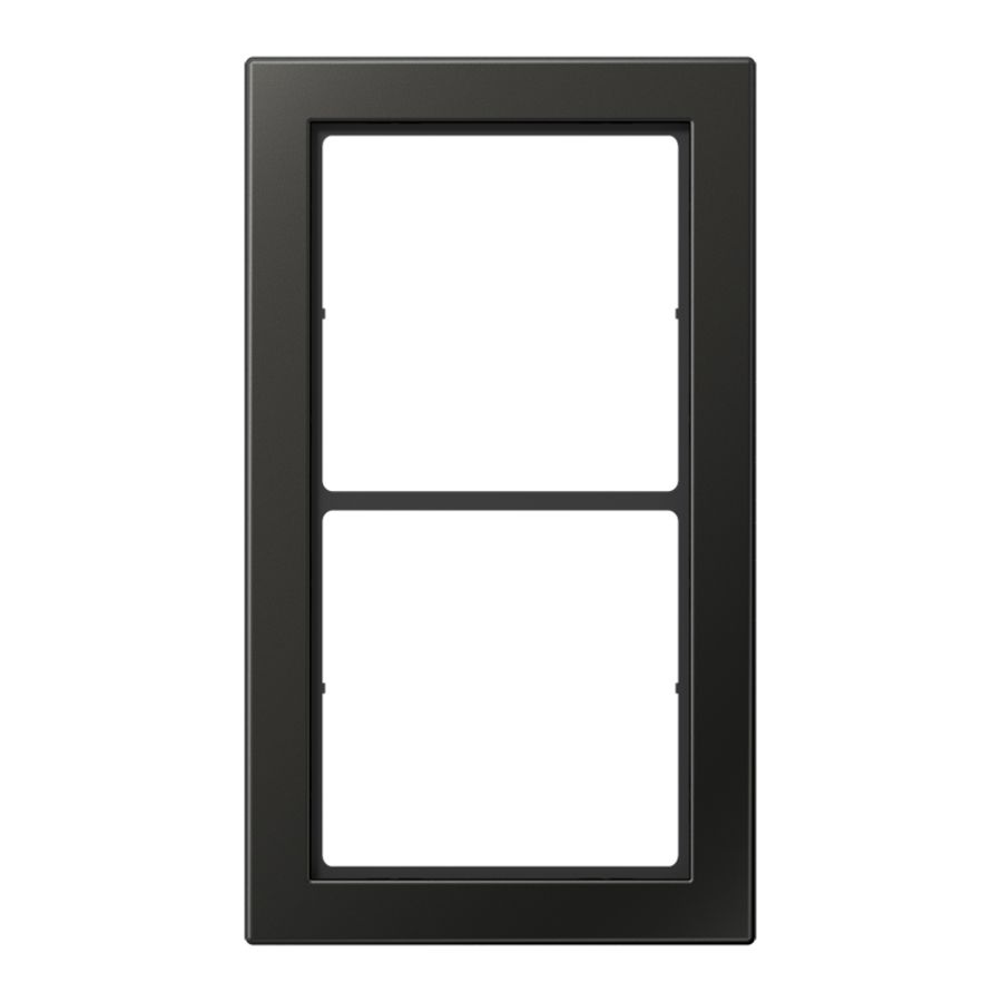 Afdekraam antraciet 2-voudig LS-Flat Design