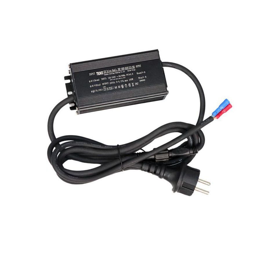 Voeding LED 24V 100W IP67 DC stekker