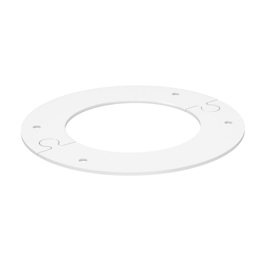 Plafondkap plafond, voor ISS zuil rond 135mm staal puur wit