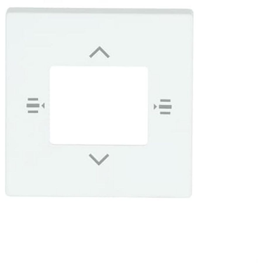 Afdekplaat 6-voudig bedieningselement KNX jaloezie mat wit