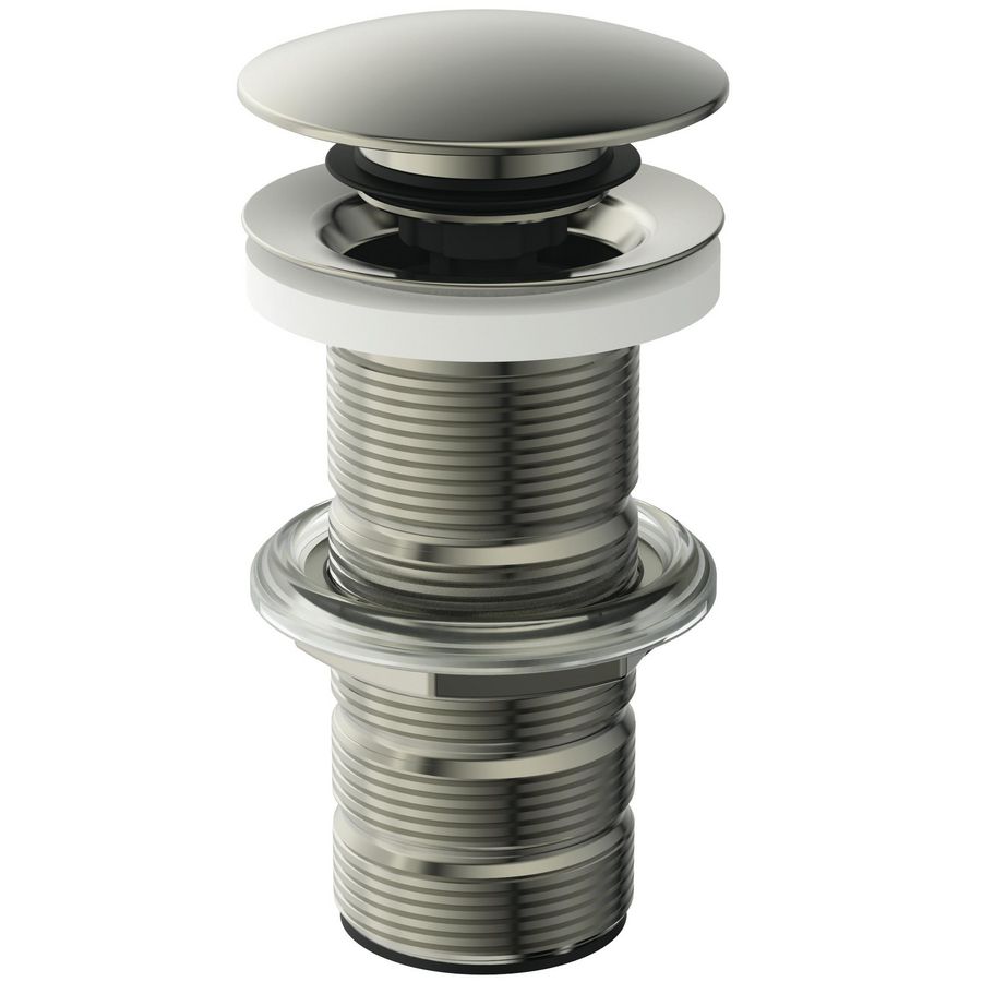 LUXURY CLICKER BASIN WASTE SOLID silver storm (rvs look)
