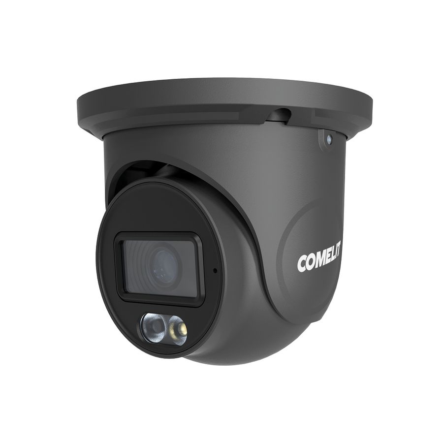 IP camera turret 4MP 2,8 mm. Color up, zwart