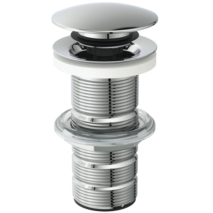 LUXURY CLICKER BASIN WASTE SOLID CHROME