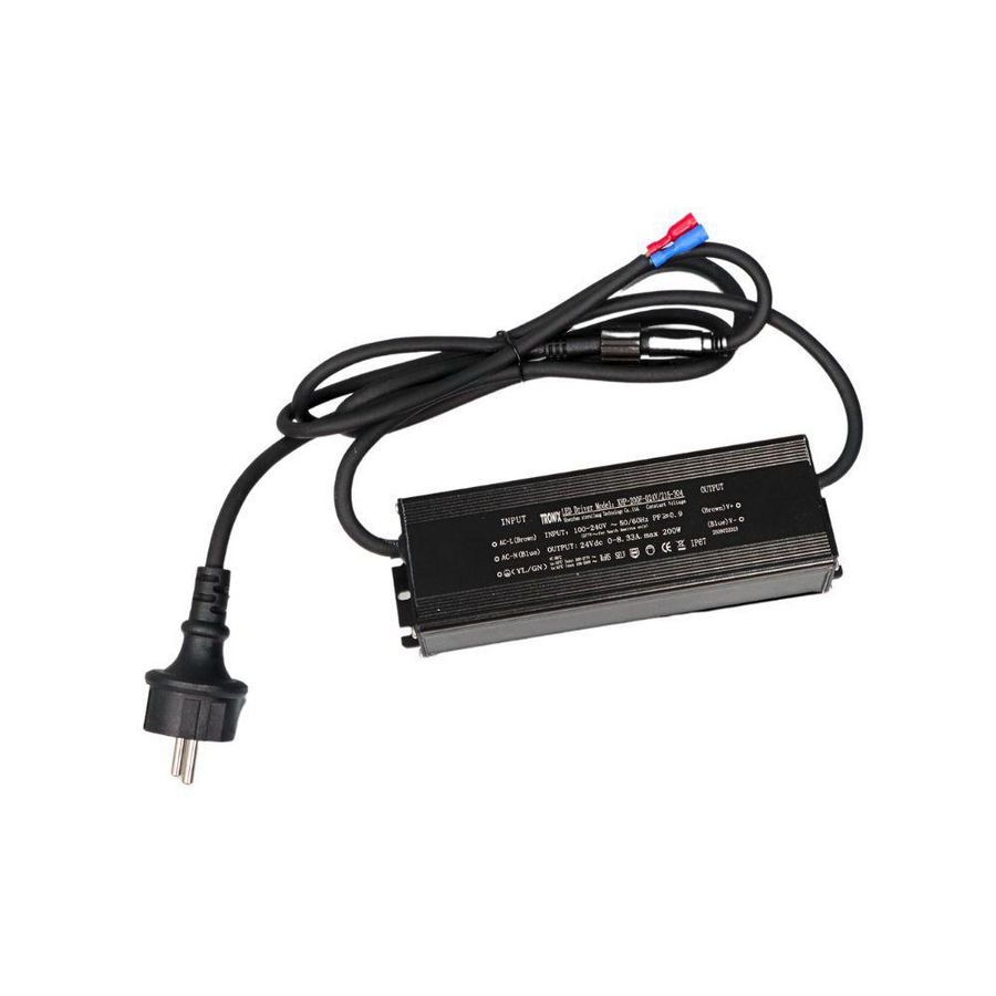 Voeding LED 24V 200W IP67 DC plug