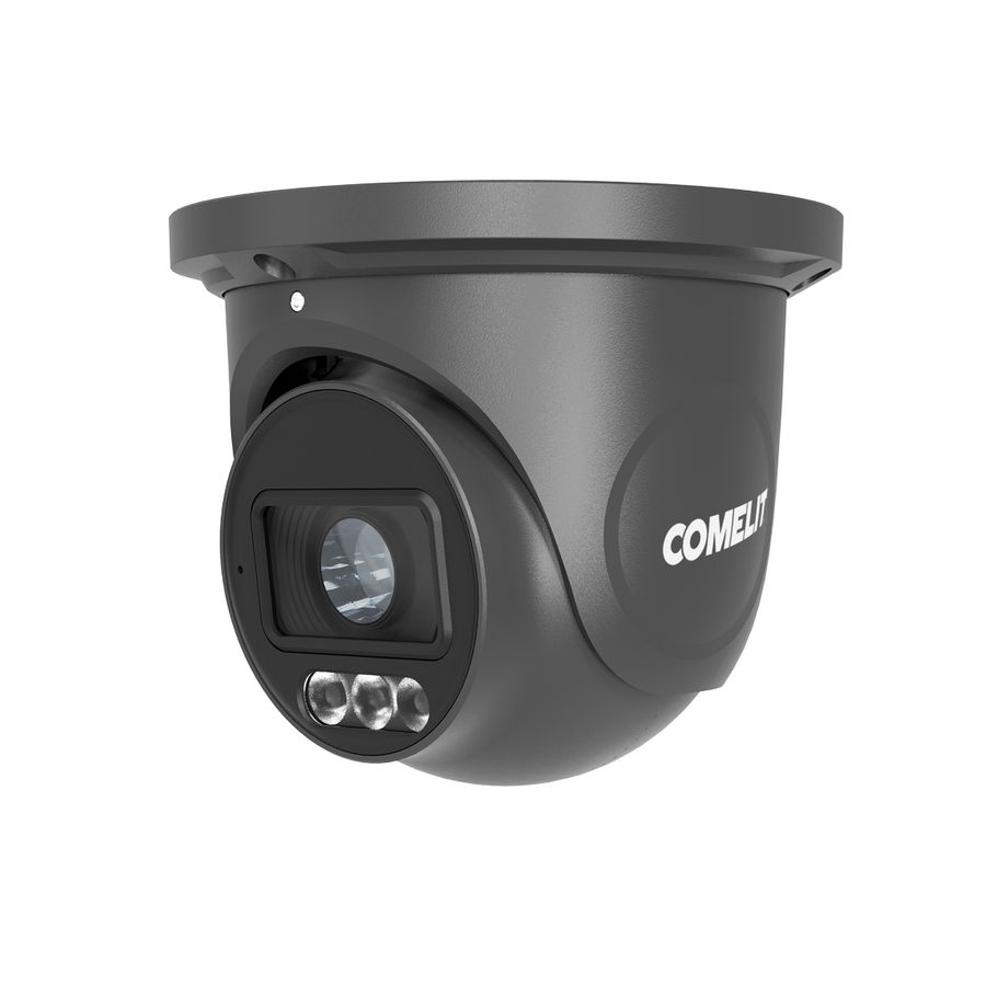 IP camera turret 4MP 2,8-12 mm. Color up. Zwart