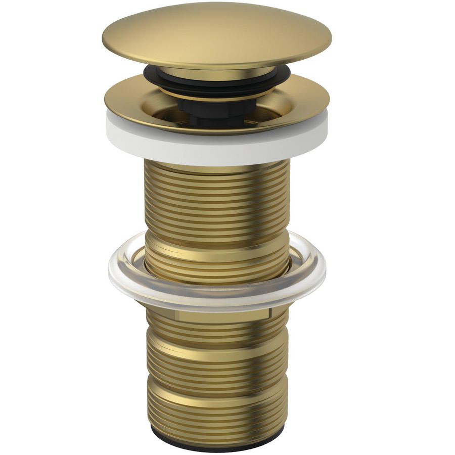 LUXURY CLICKER BASIN WASTE SOLID brushed gold (mat goudkleurig)