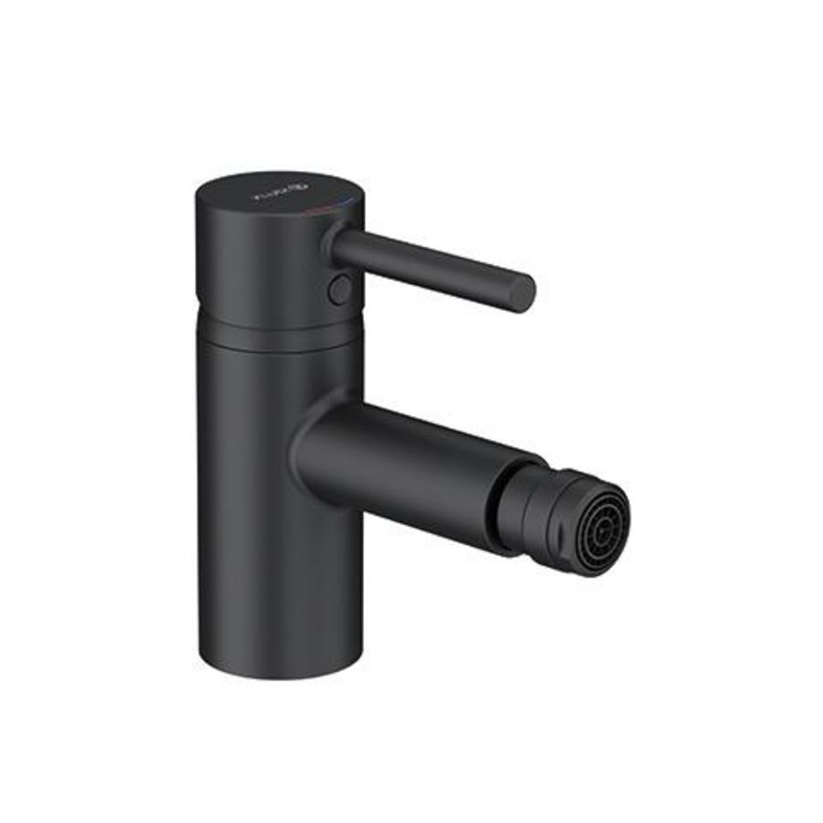 Bozz bidetmengkraan met waste mat zwart