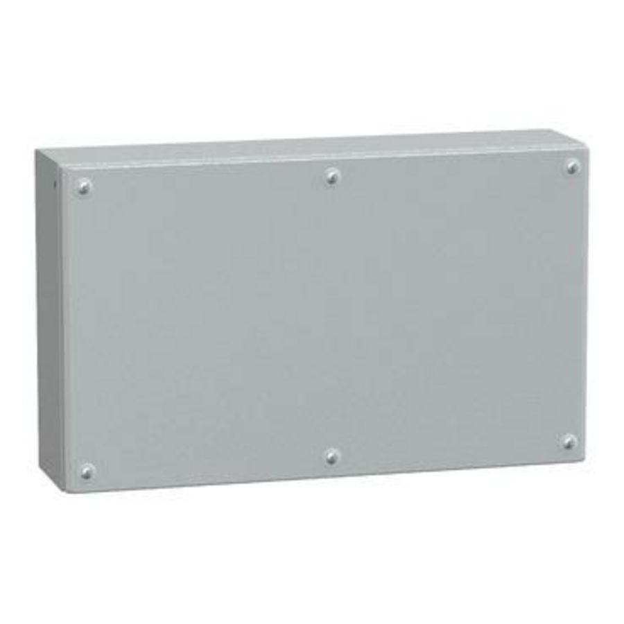 IndustriEle doos Volle deur 300x500x120mm IP66 IK10 Metaal -