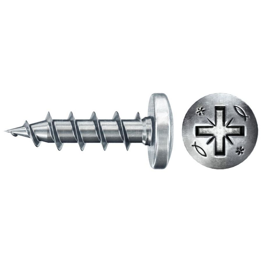 Spaanplaatschroef PowerFast 3,5x16mm PZ bolkop VD verzinkt VVE=200